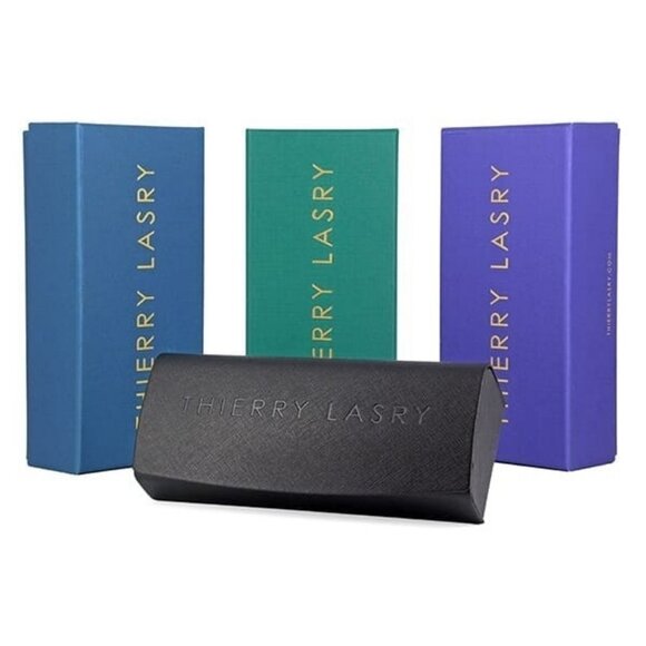 New THIERRY LASRY Black Square Sexxxy 101 Sunglasses Women - Picture 4 of 4